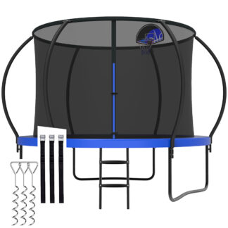 CITYLE Trampoline 8FT 10FT 1000LBS Trampoline for Adults Kids Trampolines with Basketball Hoop, Enclosure, Outdoor Heavy Duty Trampoline, Easy to Install & Last Long
